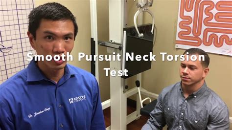 how to perform smooth pursuit neck torsion test|smooth pursuit test interpretation.